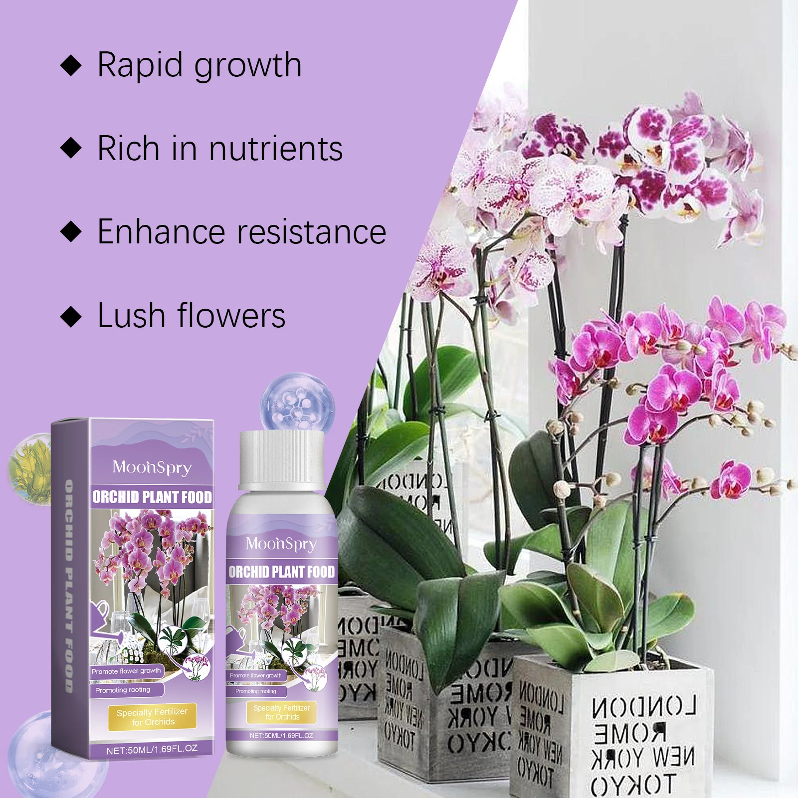 Plant Pot - Wachstumsförderer für Orchideen – spezielle Nährstofflösung